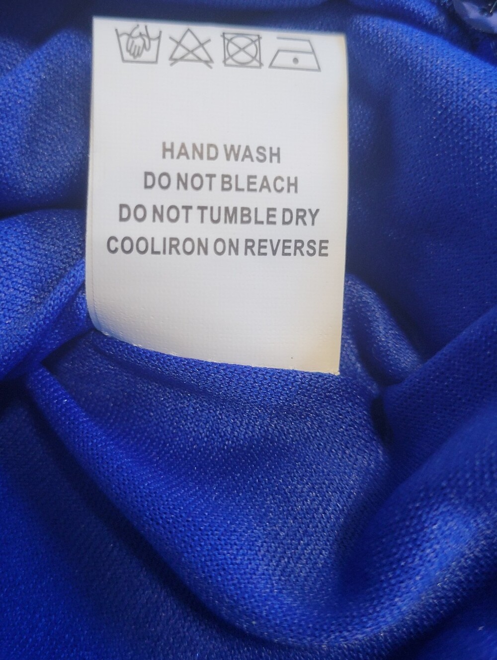 Maner Royal Blue Sequin Short Sleeve Top - Picture 5 of 5